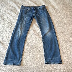 American Eagle Outfitters Blue Straight Jeans Classic Denim